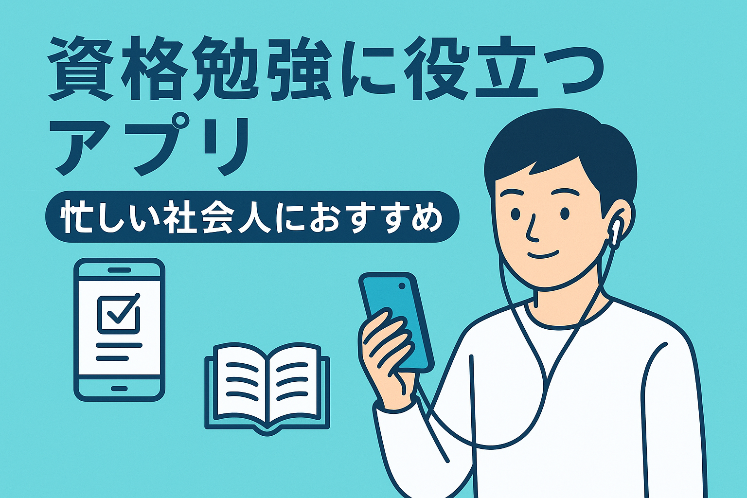 スキマ時間に使えるおすすめ資格アプリ3選【移動中・隙間時間に最適】